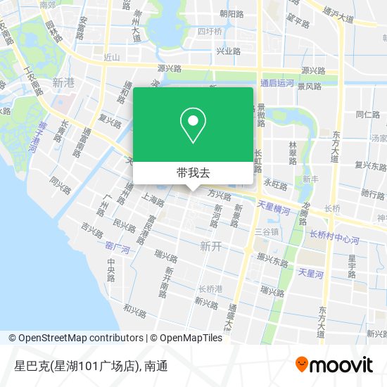 星巴克(星湖101广场店)地图