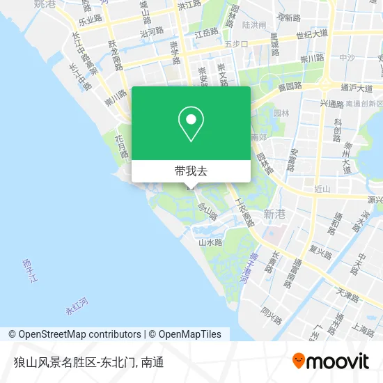 狼山风景名胜区-东北门地图