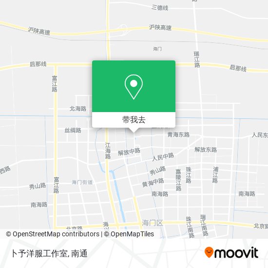 卜予洋服工作室地图