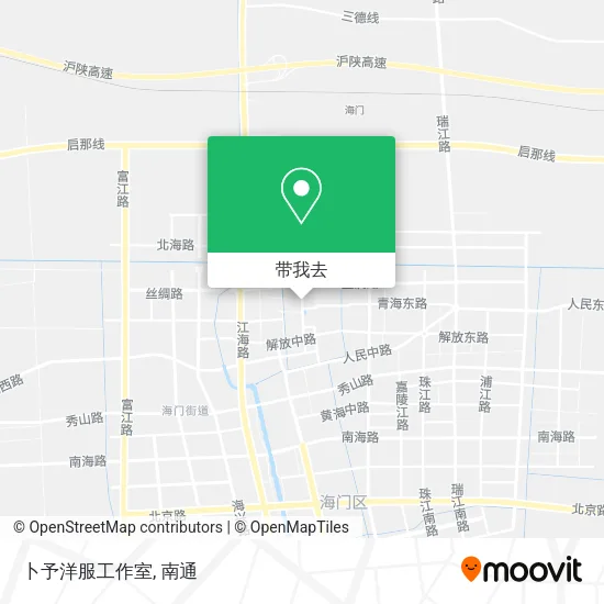 卜予洋服工作室地图