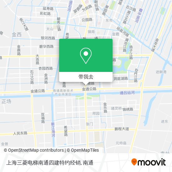 上海三菱电梯南通四建特约经销地图