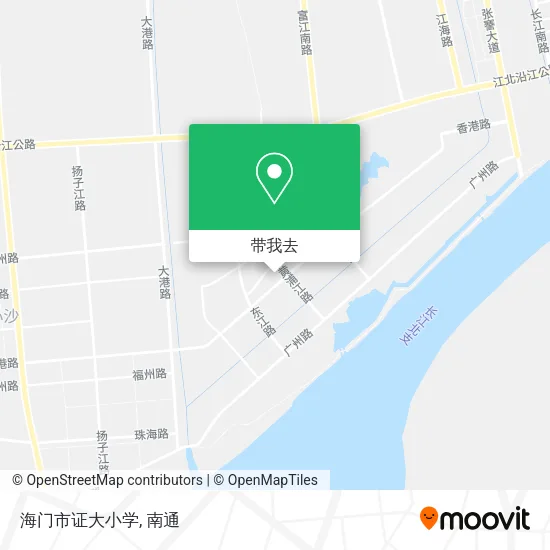 海门市证大小学地图
