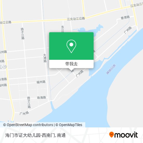 海门市证大幼儿园-西南门地图