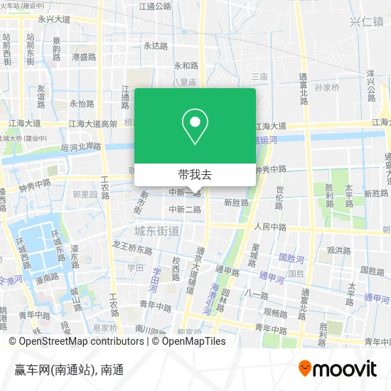 赢车网(南通站)地图