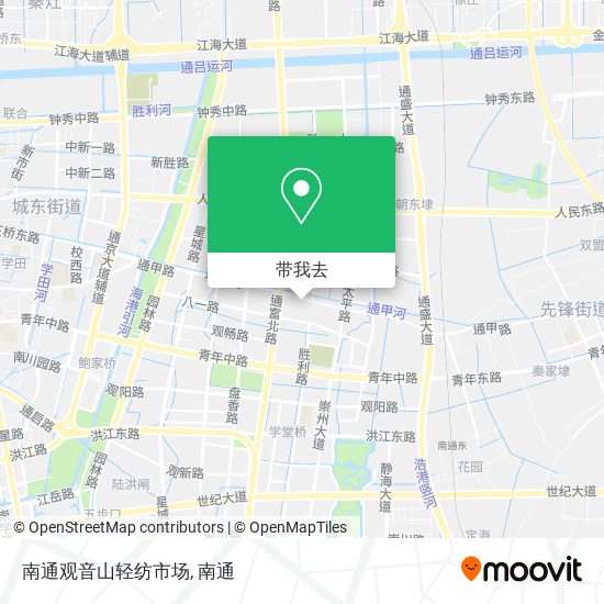 南通观音山轻纺市场地图