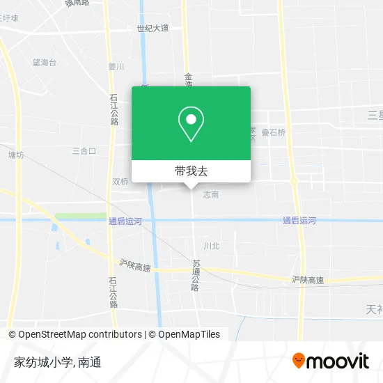 家纺城小学地图