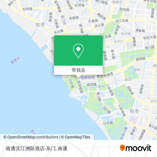 南通滨江洲际酒店-东门地图