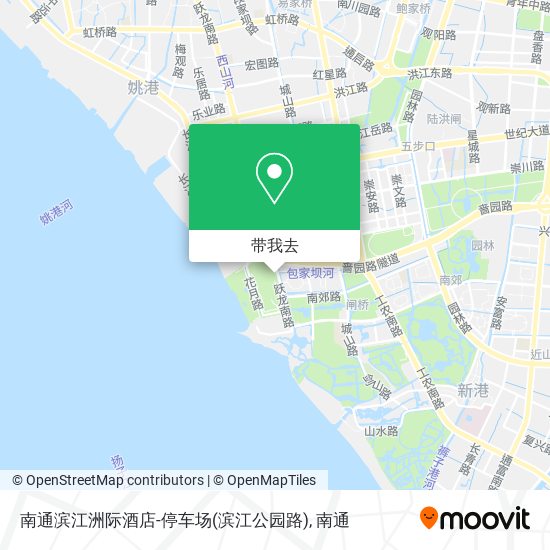 南通滨江洲际酒店-停车场(滨江公园路)地图