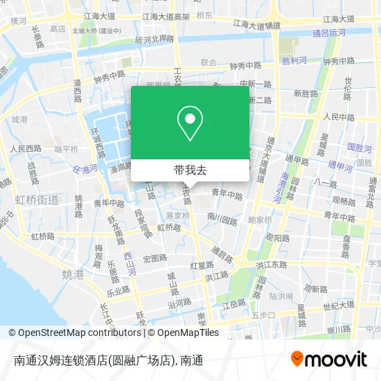 南通汉姆连锁酒店(圆融广场店)地图