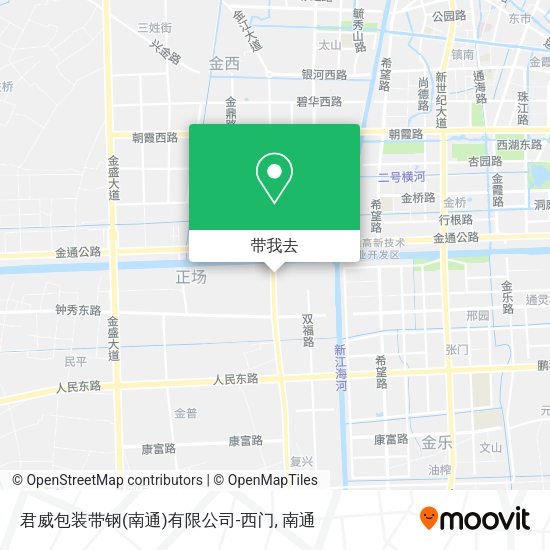 君威包装带钢(南通)有限公司-西门地图