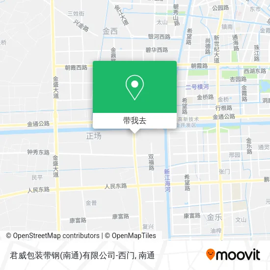 君威包装带钢(南通)有限公司-西门地图