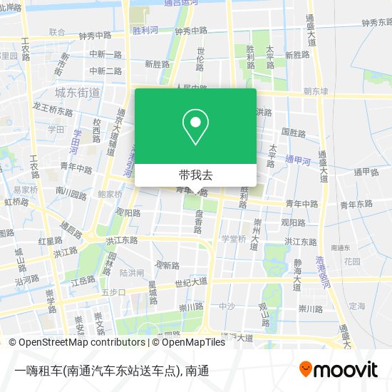 一嗨租车(南通汽车东站送车点)地图