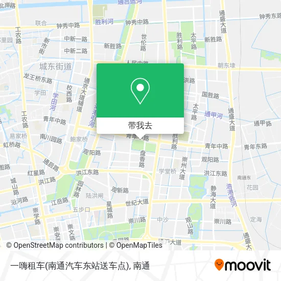 一嗨租车(南通汽车东站送车点)地图