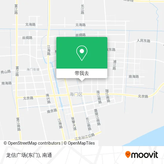 龙信广场(东门)地图