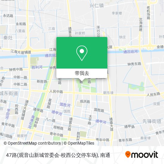 47路(观音山新城管委会-校西公交停车场)地图