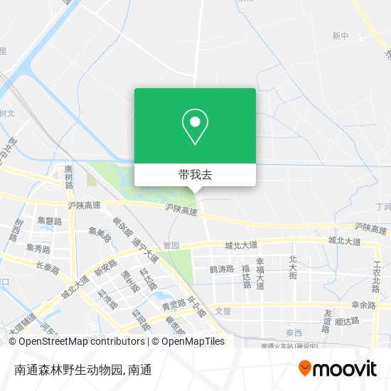 南通森林野生动物园地图