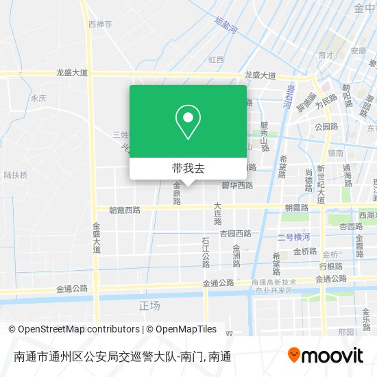 南通市通州区公安局交巡警大队-南门地图