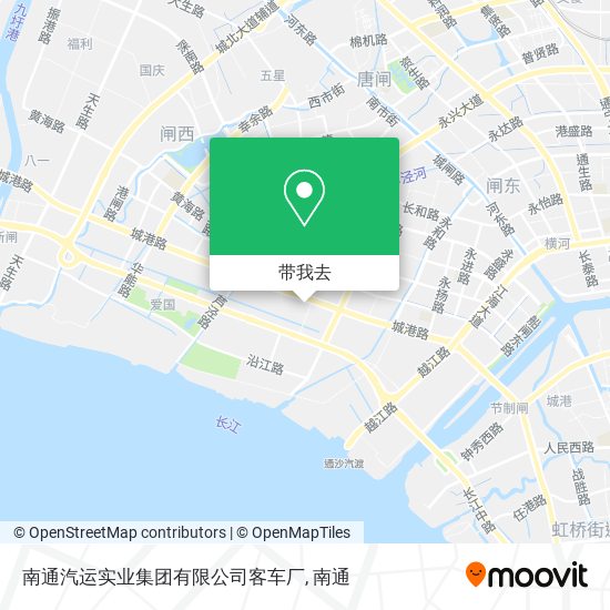 南通汽运实业集团有限公司客车厂地图