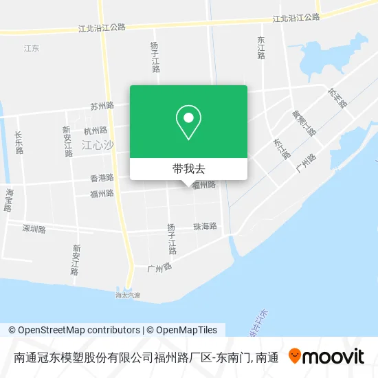 南通冠东模塑股份有限公司福州路厂区-东南门地图