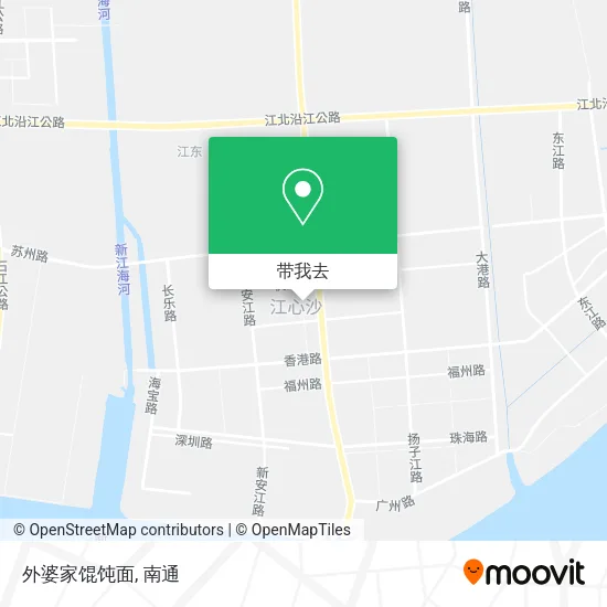 外婆家馄饨面地图