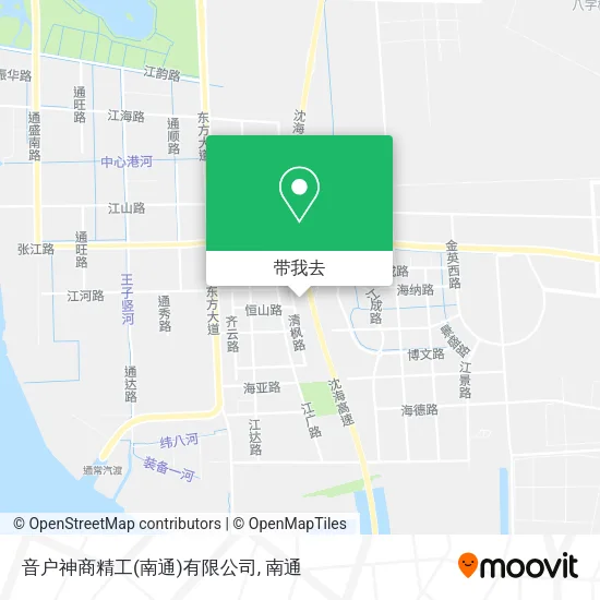 音户神商精工(南通)有限公司地图