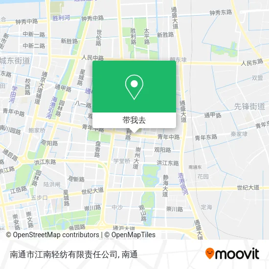 南通市江南轻纺有限责任公司地图
