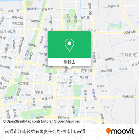 南通市江南轻纺有限责任公司-西南门地图