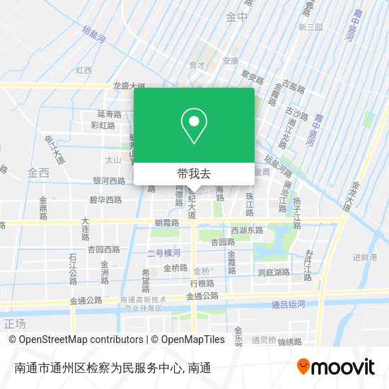 南通市通州区检察为民服务中心地图