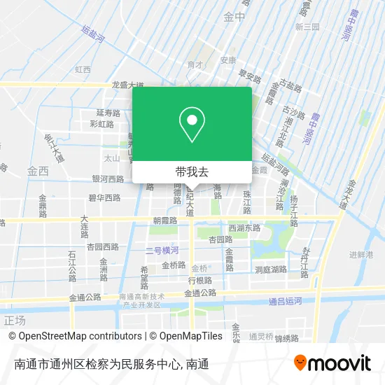 南通市通州区检察为民服务中心地图