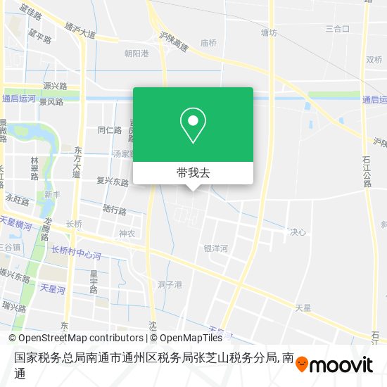 国家税务总局南通市通州区税务局张芝山税务分局地图