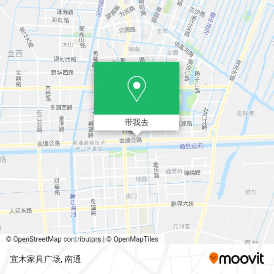 宜木家具广场地图