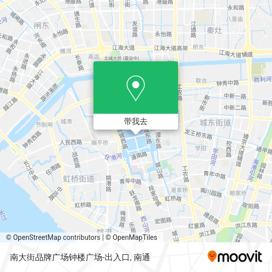 南大街品牌广场钟楼广场-出入口地图