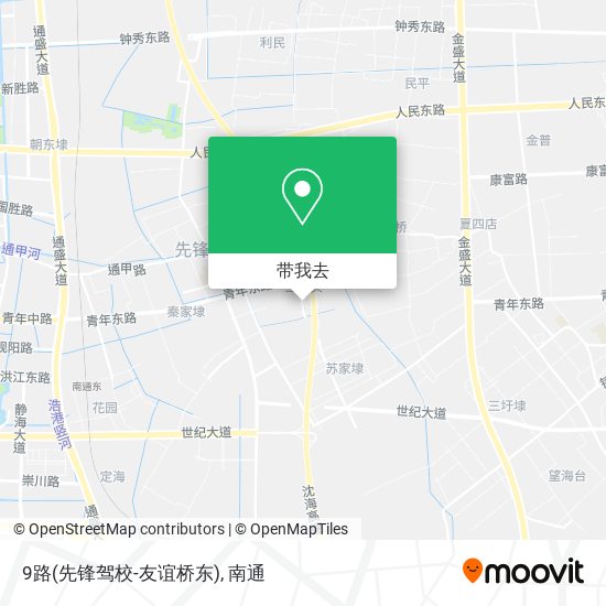 9路(先锋驾校-友谊桥东)地图