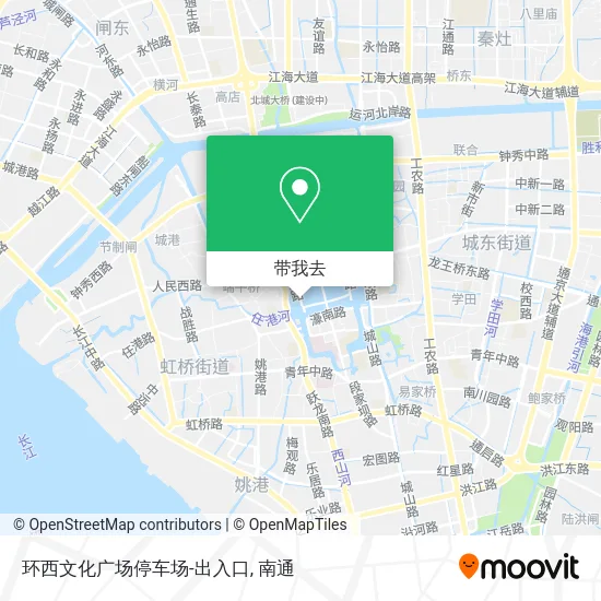 环西文化广场停车场-出入口地图