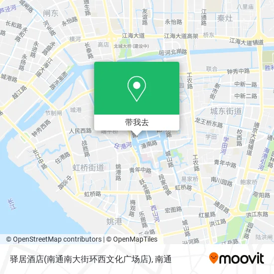 驿居酒店(南通南大街环西文化广场店)地图