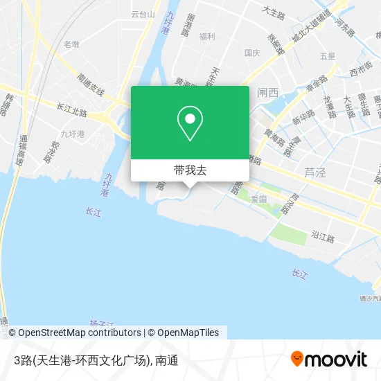 3路(天生港-环西文化广场)地图