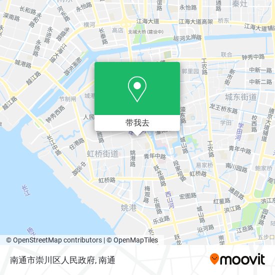 南通市崇川区人民政府地图