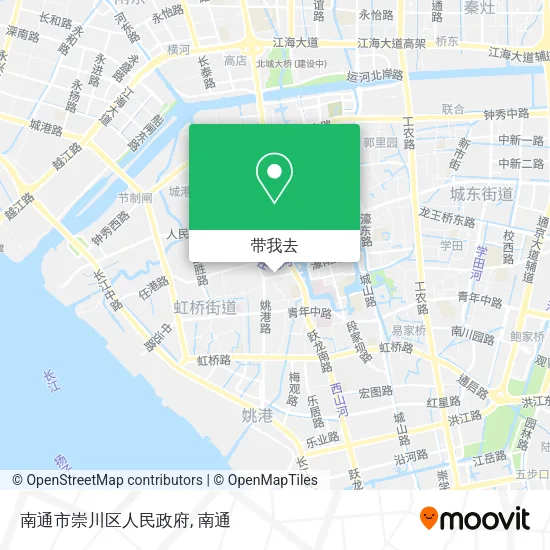 南通市崇川区人民政府地图