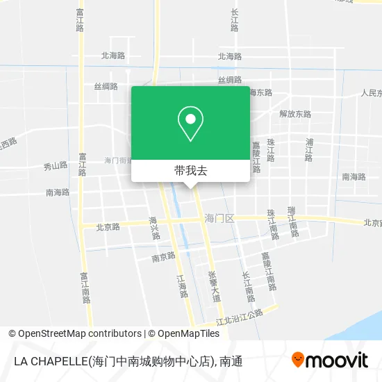 LA CHAPELLE(海门中南城购物中心店)地图
