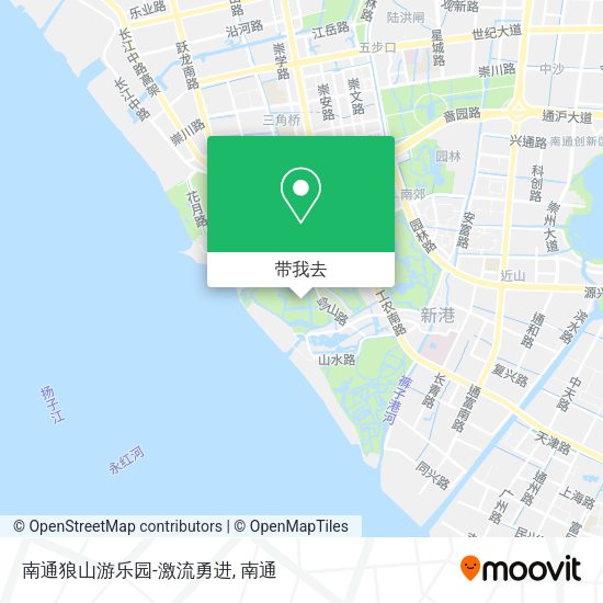 南通狼山游乐园-激流勇进地图