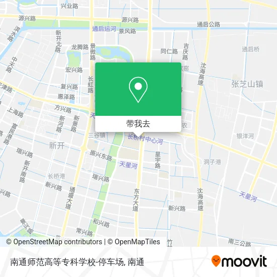 南通师范高等专科学校-停车场地图