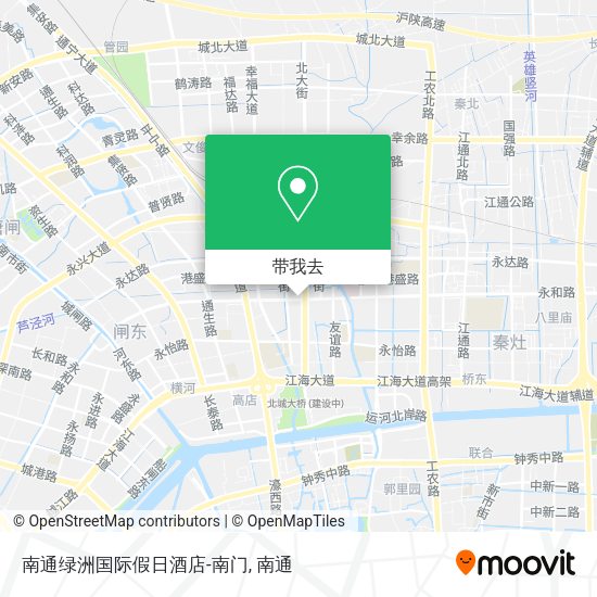 南通绿洲国际假日酒店-南门地图