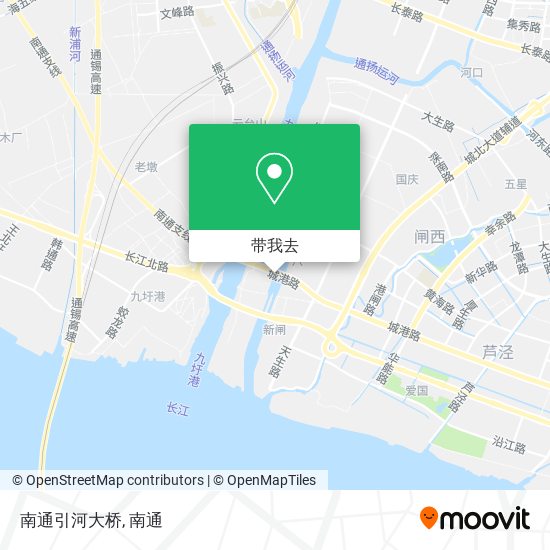 南通引河大桥地图
