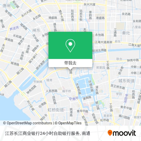 江苏长江商业银行24小时自助银行服务地图
