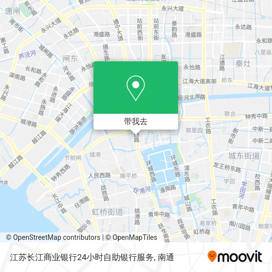 江苏长江商业银行24小时自助银行服务地图