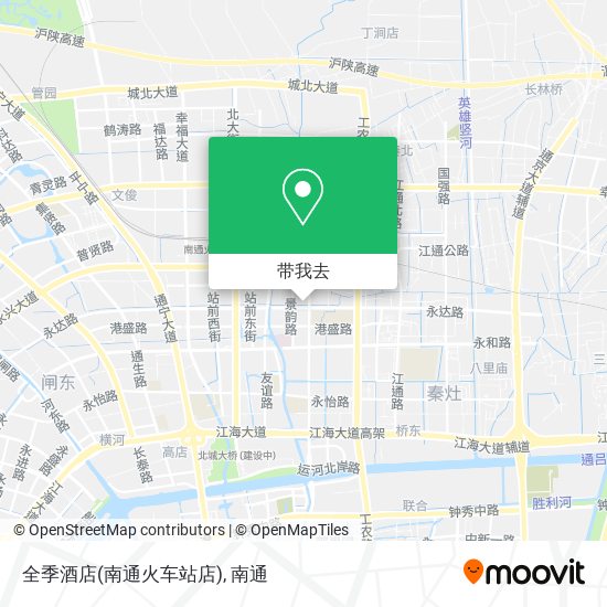 全季酒店(南通火车站店)地图