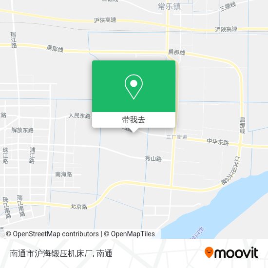 南通市沪海锻压机床厂地图