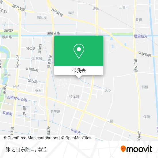 张芝山东路口地图
