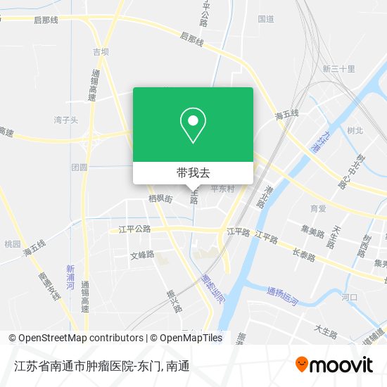 江苏省南通市肿瘤医院-东门地图