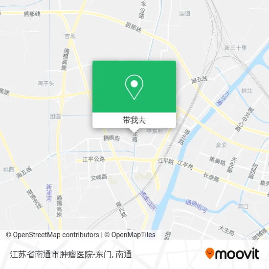 江苏省南通市肿瘤医院-东门地图